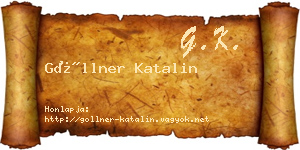 Göllner Katalin névjegykártya