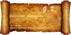 Göllner Katalin névjegykártya